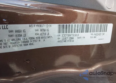 2015 Fiat 500 Sport z USA, uszkodzony, nr VIN 3C3CFFBRXFT616010